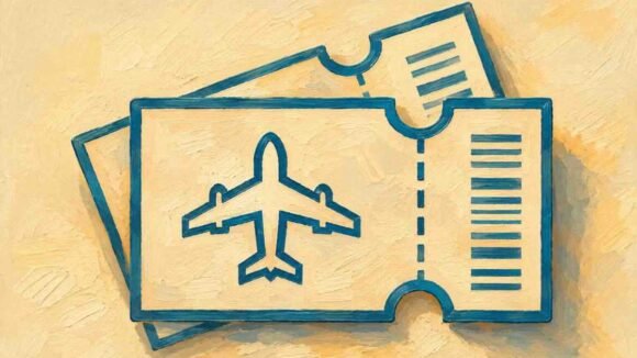 A plain ticket that represents "I am ready to solo travel"